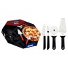 Kit para Pizza Tramontina con Láminas en Acero Inoxidable y Mangos de Polipropileno Negro de 14 Piezas